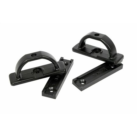 DEE ZEE No Drill Inside Truck Bed Mount, 250 Pound Weight Capacity, Powder Coated, Black, Aluminum, Set Of 2 DZ97913